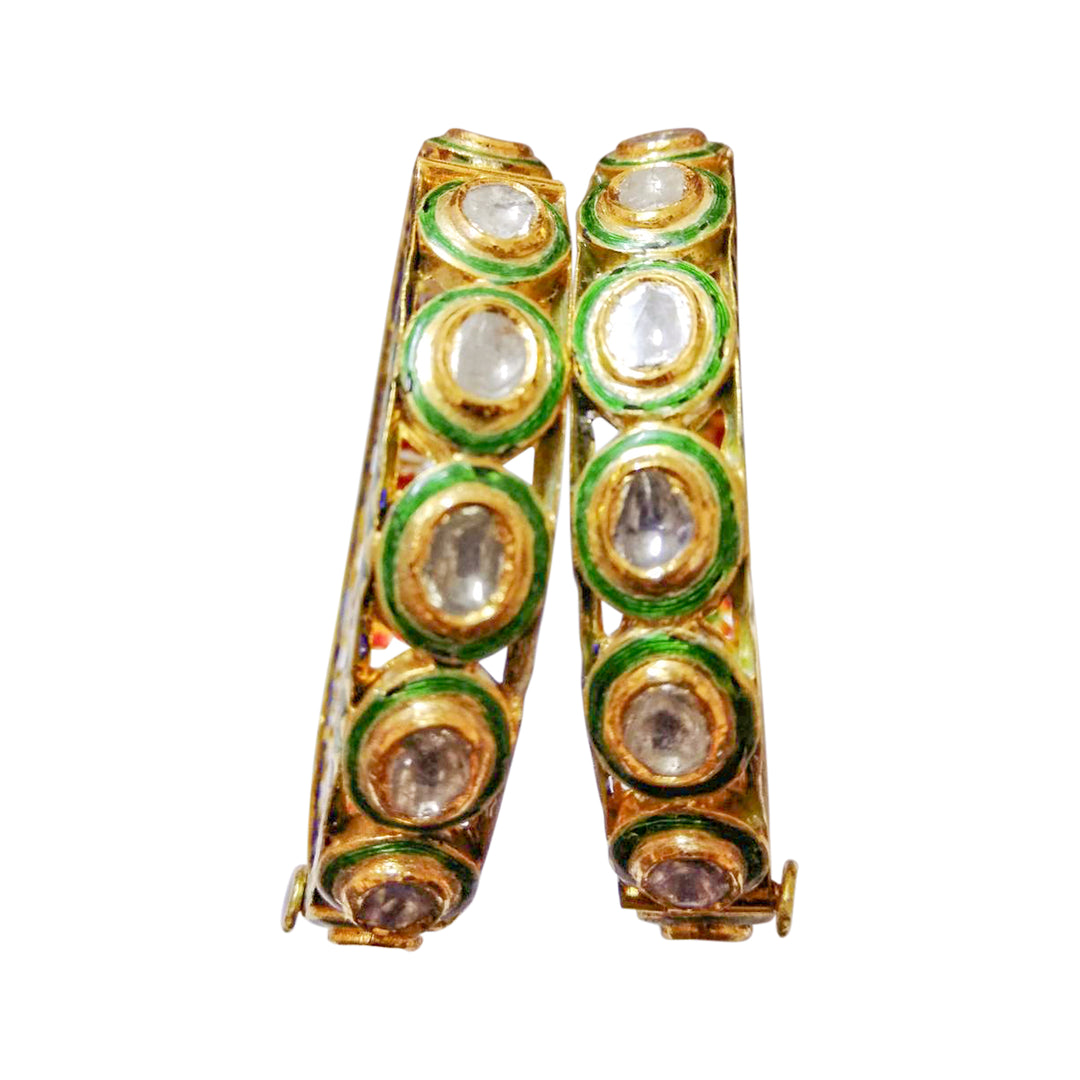 Oval Dupose Kundan Jadau Bangle