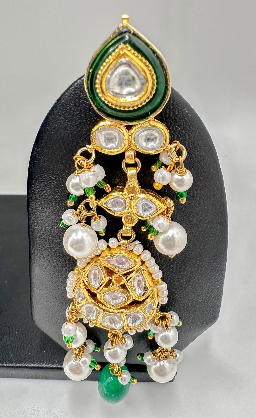 Paan Choker With Seven Pankhi Kundan Polki Jadau Necklace and Tops